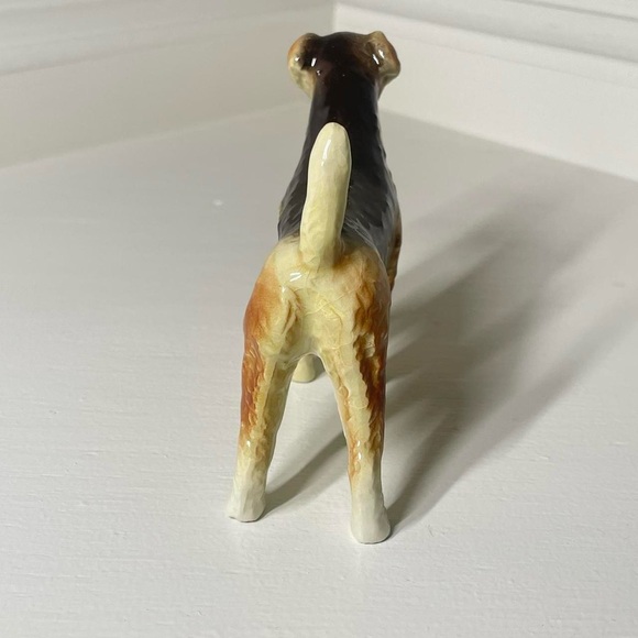 West Germany Goebel Dog Figurine Statue Wire Hair Fox Terrier Home Decor - Picture 5 of 8